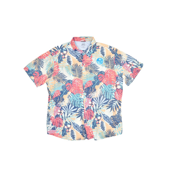 Izod Other - NEW Izod Saltwater Men's Hawaiian Tropical Button Down Shirt Regular Size XXL